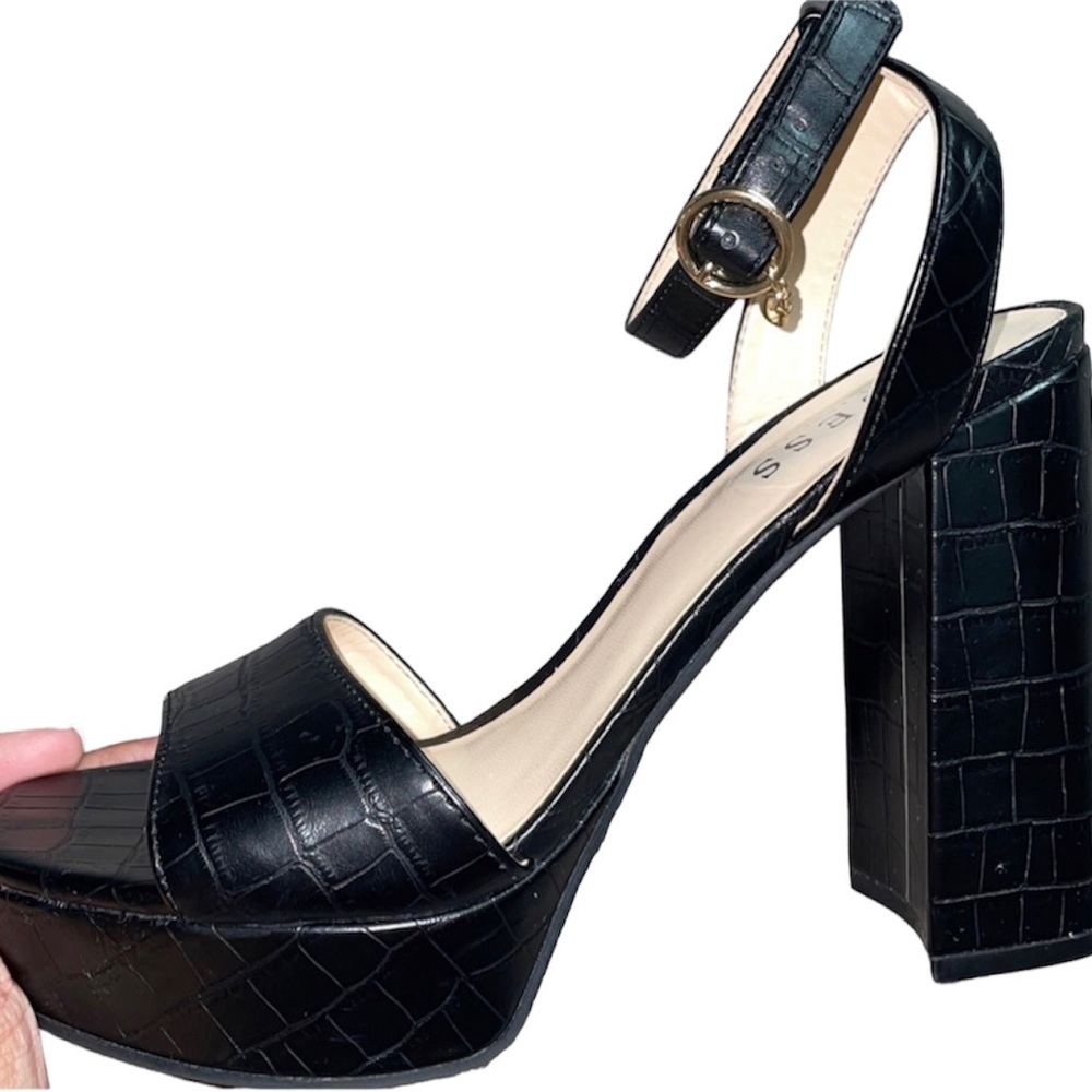 Guess Leather Platform Sandals